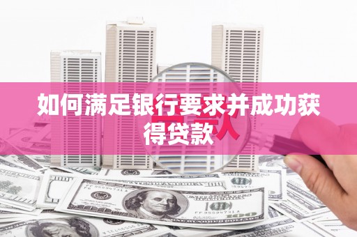 芦洲如何满足银行要求并成功获得贷款