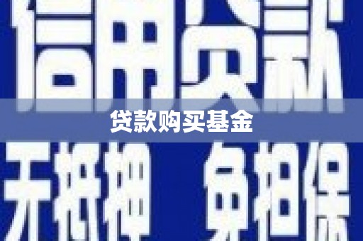 芦洲贷款购买基金